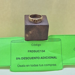 ANILLO DE GRADUACIÓN ORO 10 K 3.8 GRMS (SEMINUEVO)