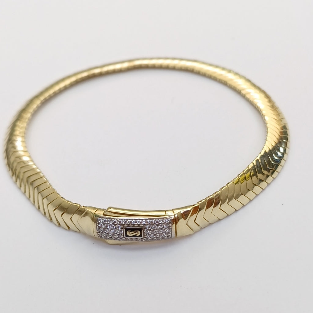 PULSERA CABALLERO MONACO ORO 10K 7.1 (NUEVO)