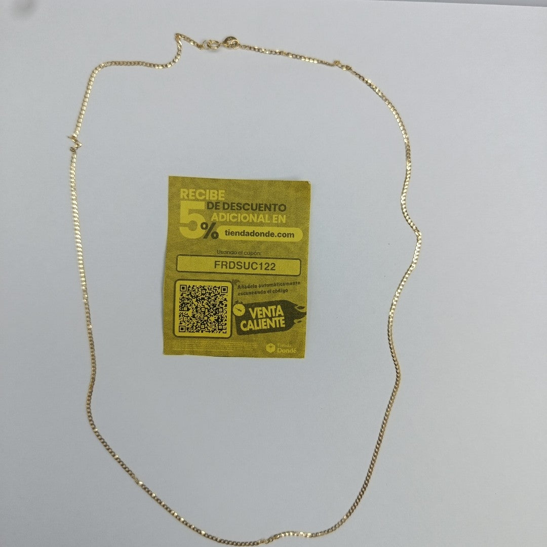 CADENAS BARBADA AMARILLA ORO 14K 2.2 (NUEVO)