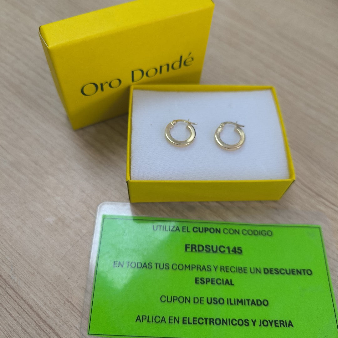 ARRACADAS ORO 14K 1.3 (NUEVO)