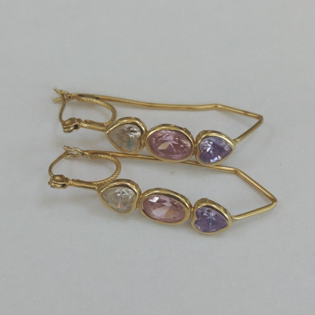 ARETES PAR ORO 14 K 4 GRMS (SEMINUEVO)