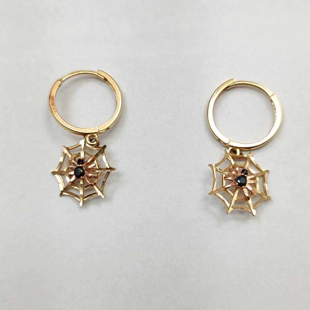 ARRACADAS PAR ORO 14 K 1.8 GRMS (SEMINUEVO)