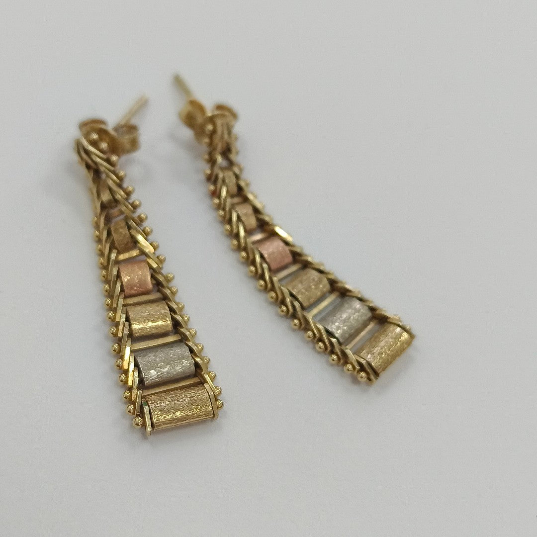 ARETES PAR ORO 14 K 3.5 GRMS (SEMINUEVO)