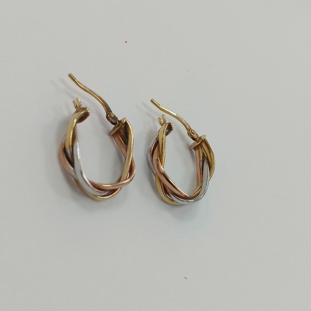 ARRACADAS PAR ORO 14 K 2.2 GRMS (SEMINUEVO)