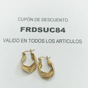 ARRACADAS PAR ORO 14 K 3.4 GRMS (SEMINUEVO)