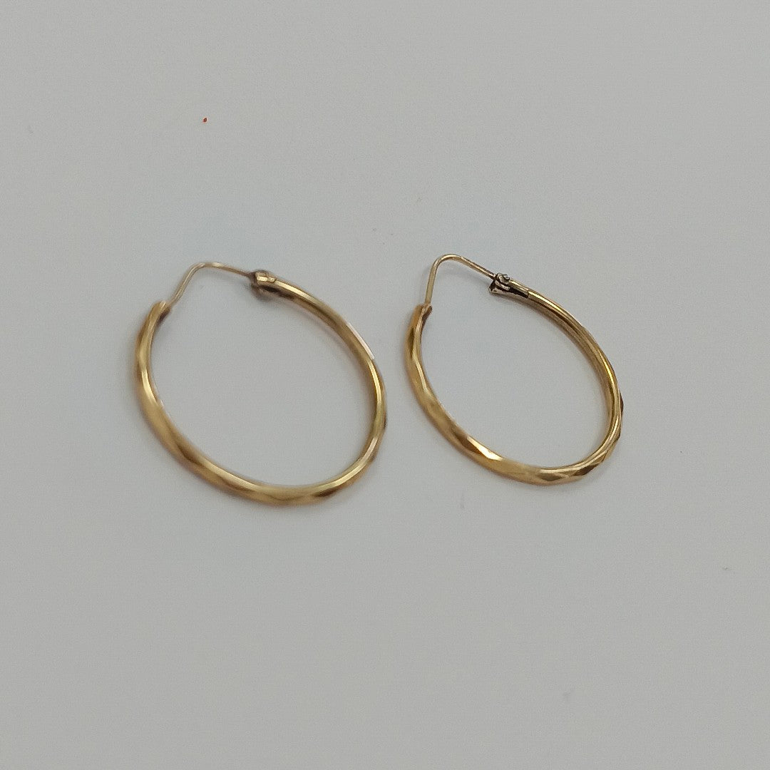 ARRACADAS PAR ORO 14 K 1.6 GRMS (SEMINUEVO)