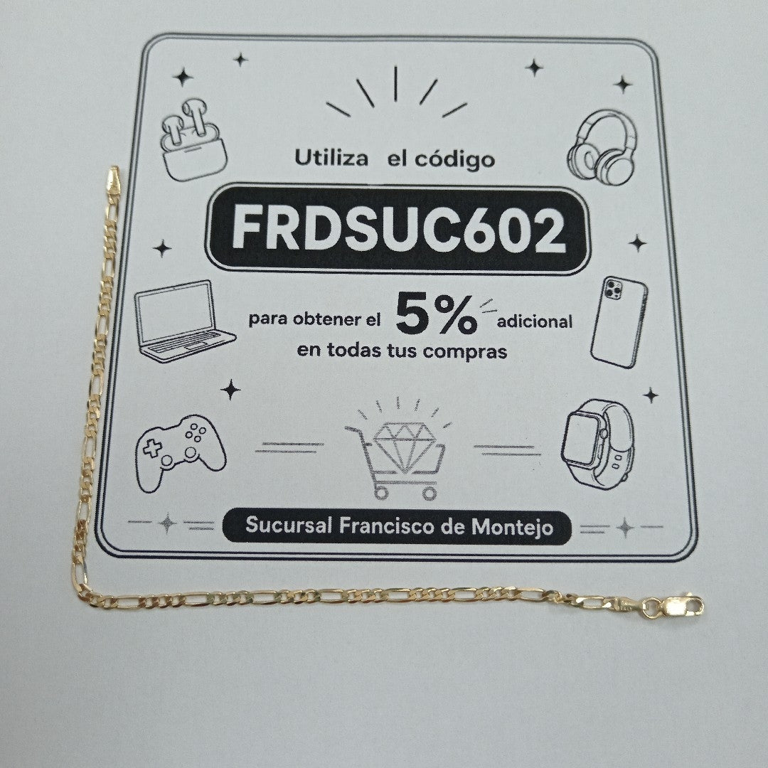 PULSERAS DAMA CARTIER 3 1 AMARILLA ORO 14K 1.9 (NUEVO)