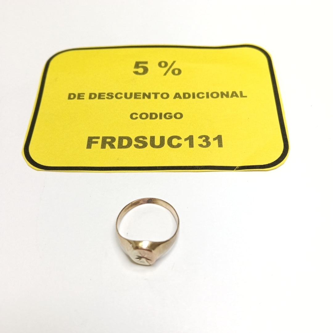 ANILLITO ORO, ORO COMBINADO 10 K 1.5 GRMS (SEMINUEVO)