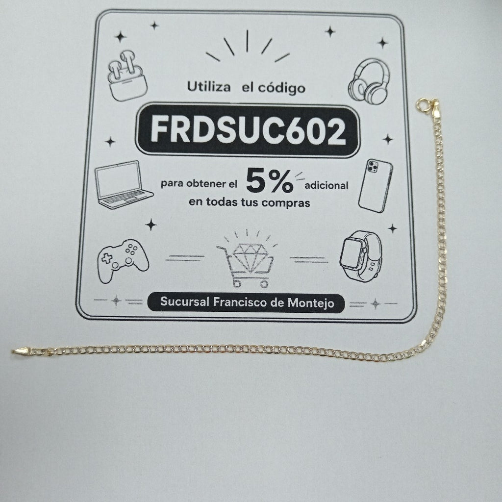 PULSERAS CABALLERO ORO 14K 1.7 (NUEVO)