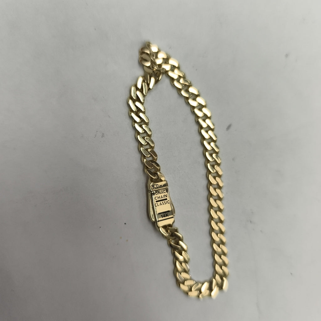 PULSERA MONACO ORO 14K 5.2 (NUEVO)