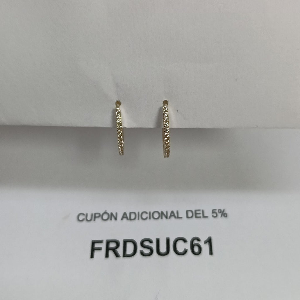 HUGGIES ORO 14K 1.4 (NUEVO)