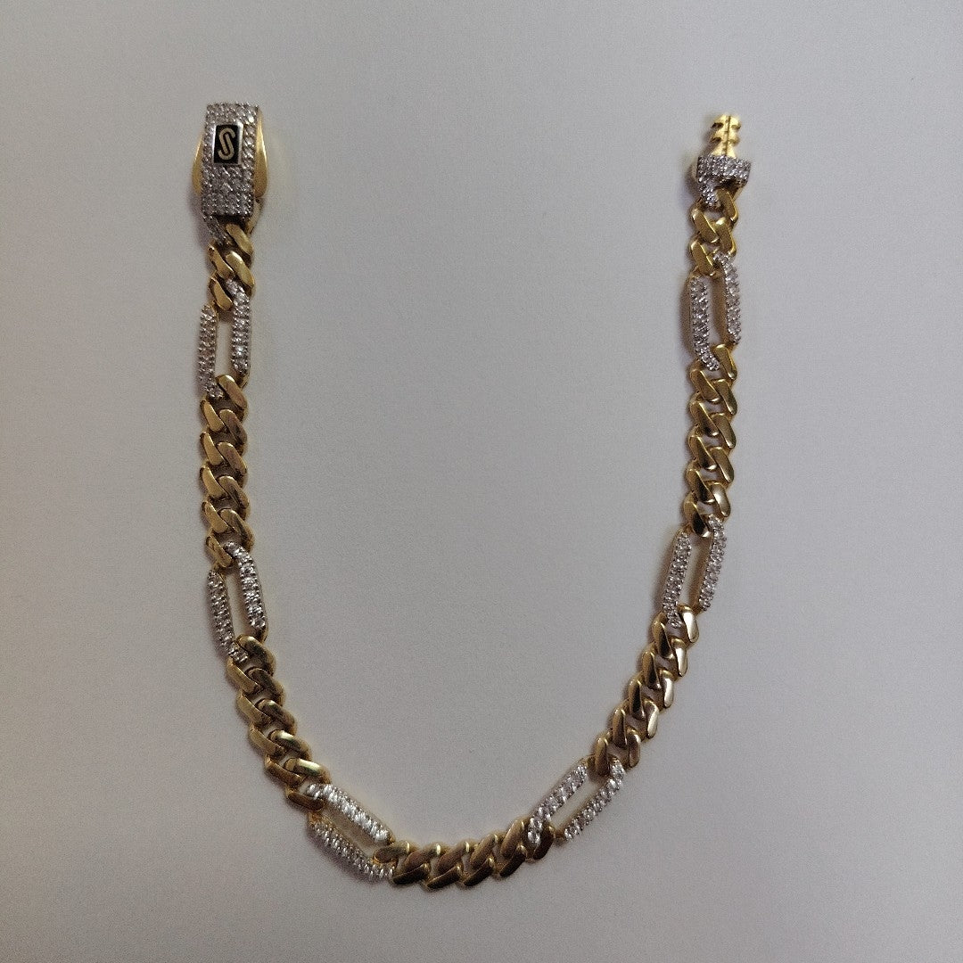 PULSERA MONACO ORO 10K 5.5 (NUEVO)