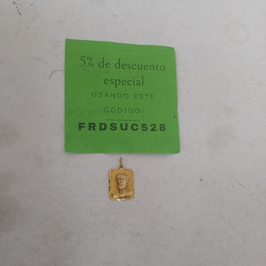 DIJE, MEDALLA RELIGIOSA ORO 10 K 2 GRMS (SEMINUEVO)