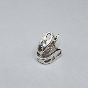 ARETES PAR ORO, ORO BLANCO 14 K 2.5 GRMS (SEMINUEVO)