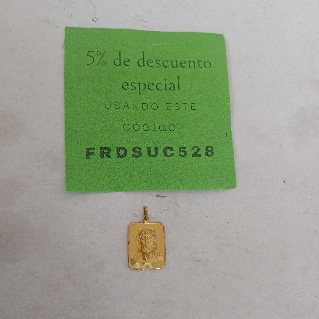 DIJE, MEDALLA RELIGIOSA ORO 10 K 2 GRMS (SEMINUEVO)