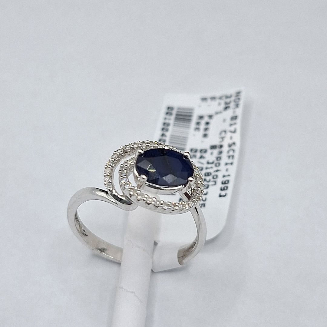 ANILLO ORO, ORO BLANCO 14 K 3.1 GRMS (SEMINUEVO)