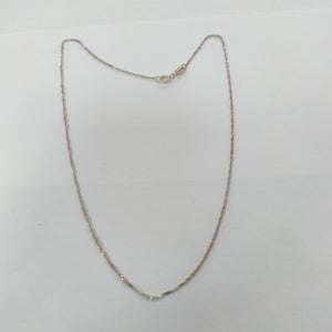 CADENA ORO COMBINADO 10 K 0.7 GRMS (SEMINUEVO)