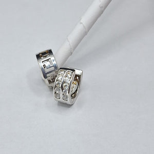 ARETES PAR ORO, ORO BLANCO 14 K 3.1 GRMS (SEMINUEVO)