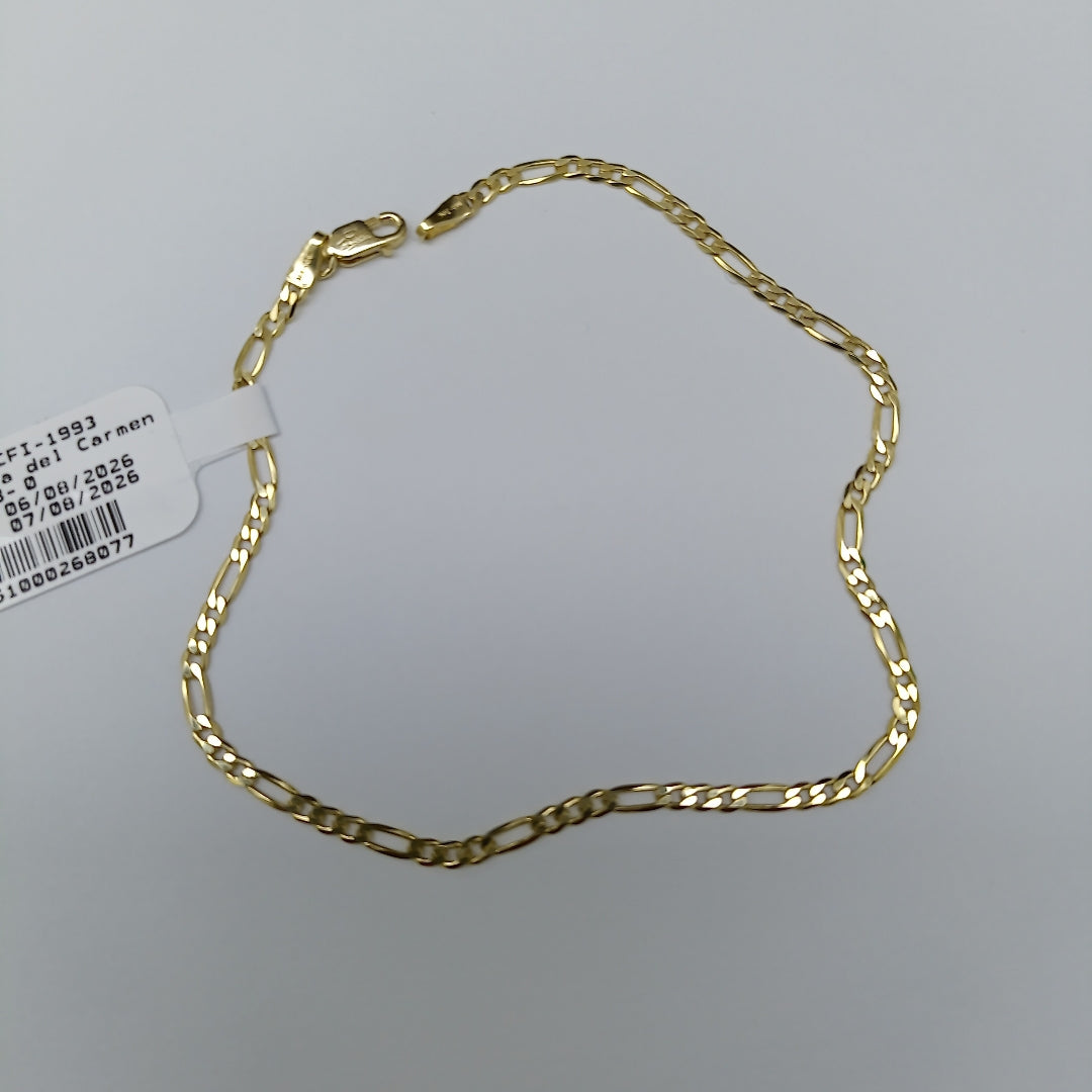 PULSERAS CABALLERO CARTIER 3 1 AMARILLA ORO 14K 2.2 (NUEVO)