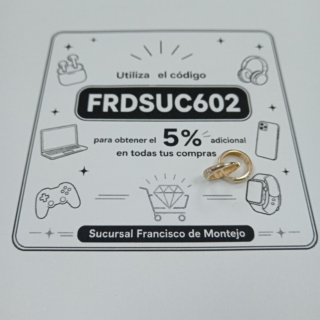 HUGGIES ORO 14K 1.5 (NUEVO)