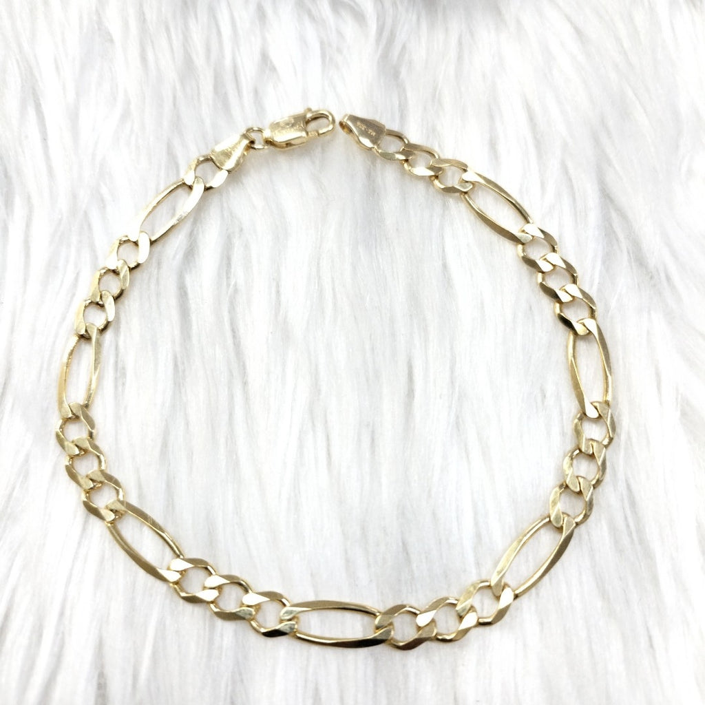 PULSERAS CABALLERO CARTIER 3 1 AMARILLA ORO 14K 7.3 (NUEVO)