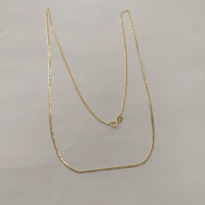CADENAS BARBADA AMARILLA ORO 14K 2.2 (NUEVO)