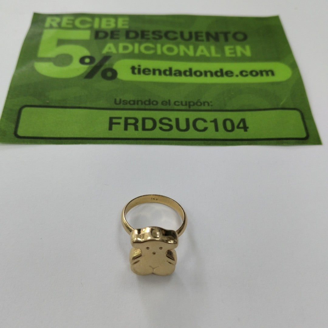 ANILLO ORO 14 K 3,60 GRMS (SEMINUEVO)