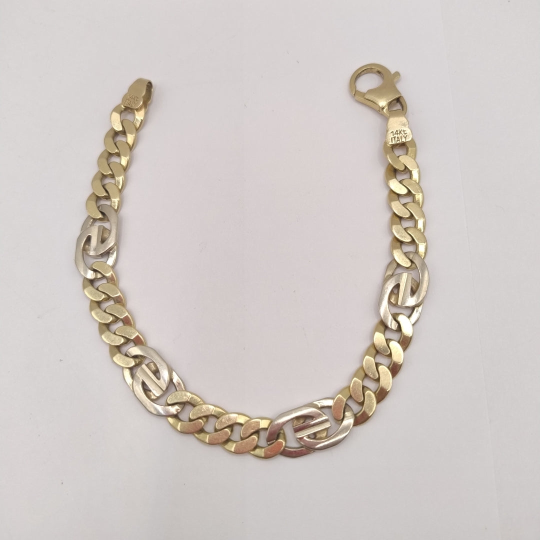 PULSERA ORO,ORO BLANCO 14 K 28,70 GRMS (SEMINUEVO)