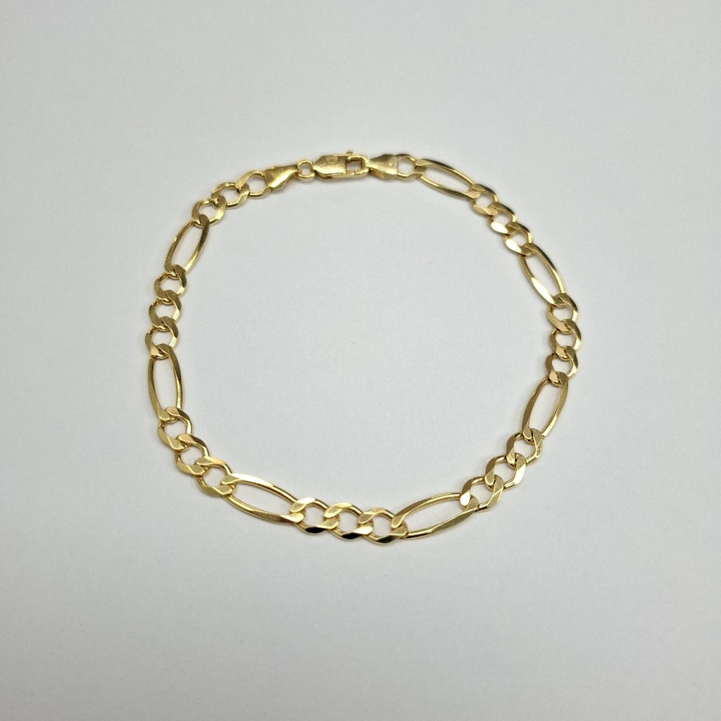 PULSERAS CABALLERO CARTIER 3 1 AMARILLA ORO 14K 7.3 (NUEVO)