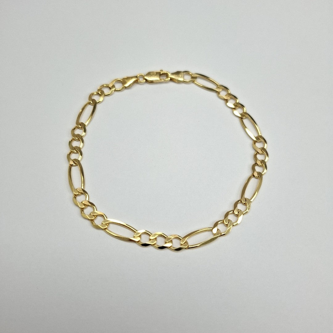 PULSERAS CABALLERO CARTIER 3 1 AMARILLA ORO 14K 7.3 (NUEVO)