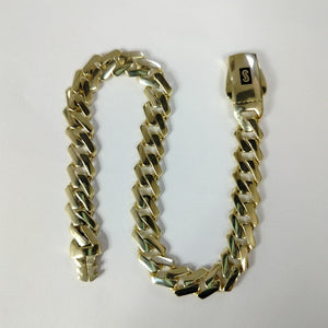 PULSERA CABALLERO MONACO ORO 10K 9.2 (NUEVO)