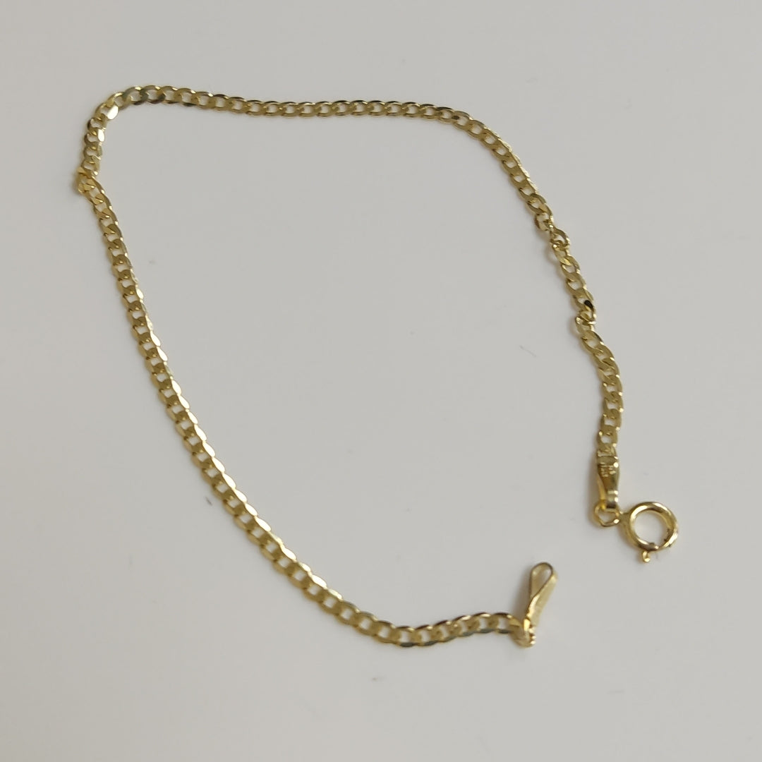 PULSERAS DAMA BARBADA AMARILLA ORO 14K 1.2 (NUEVO)