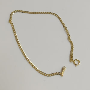 PULSERAS DAMA BARBADA AMARILLA ORO 14K 1.2 (NUEVO)