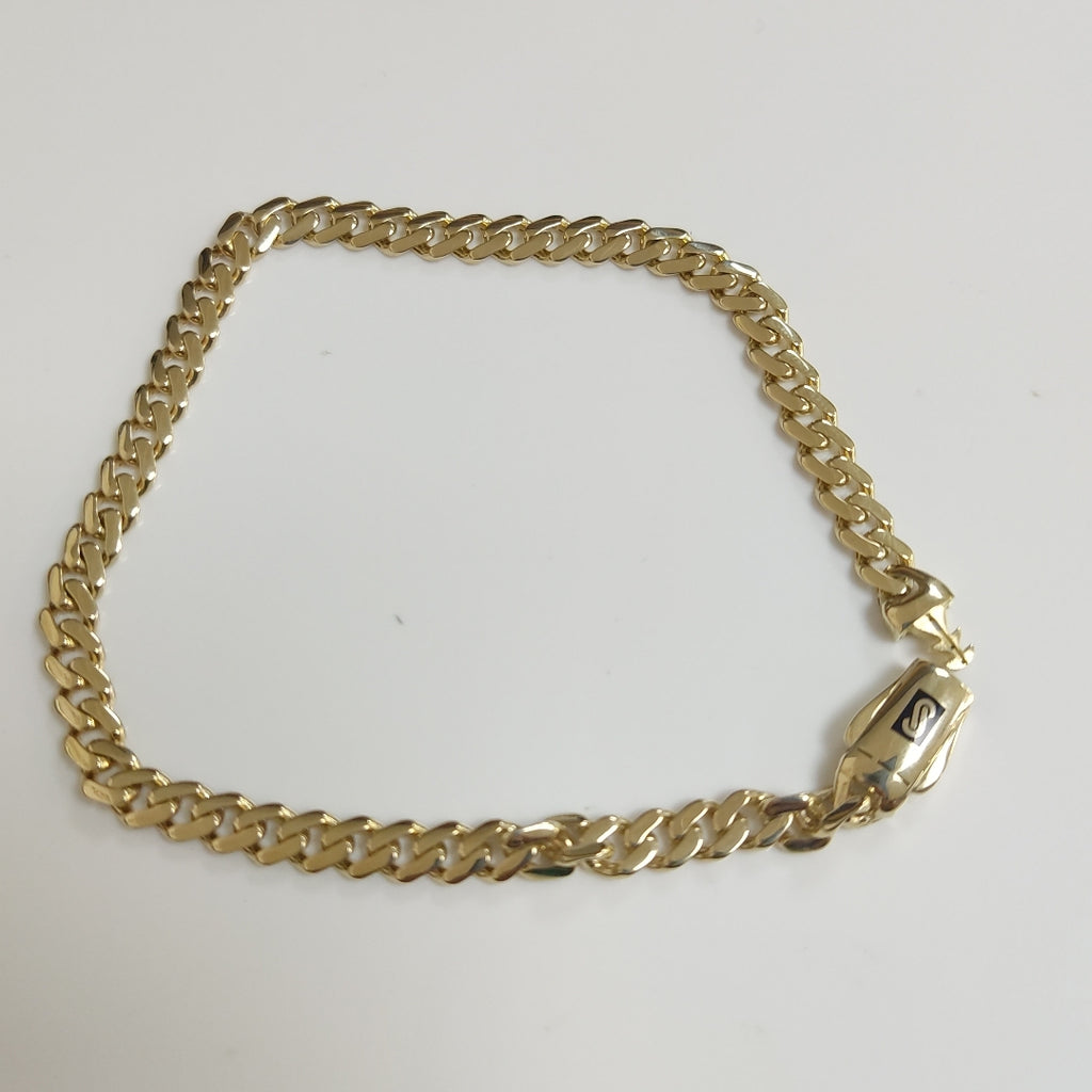 PULSERA CABALLERO MONACO ORO 14K 5.8 (NUEVO)