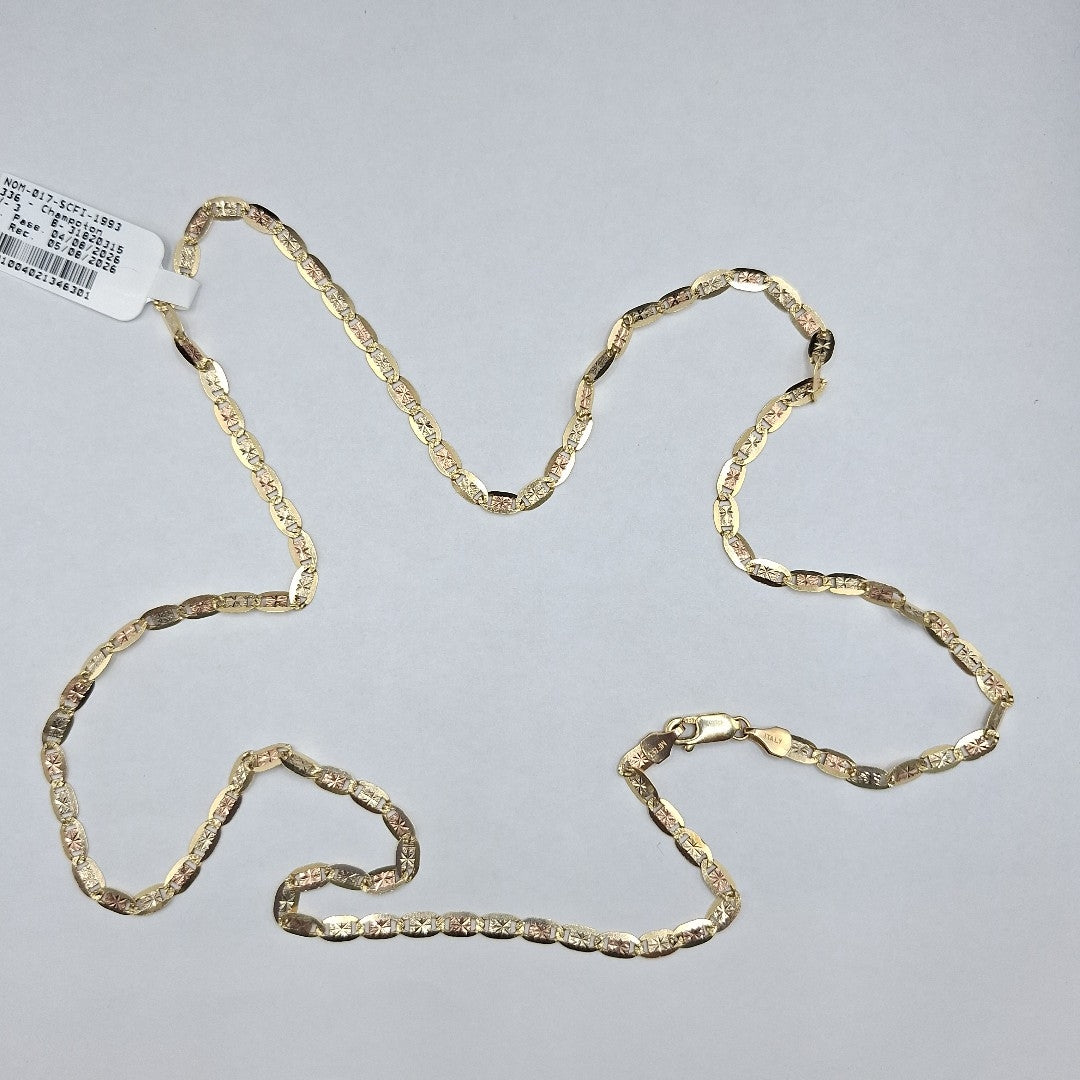 CADENA ORO, ORO COMBINADO 14 K 10.9 GRMS (SEMINUEVO)