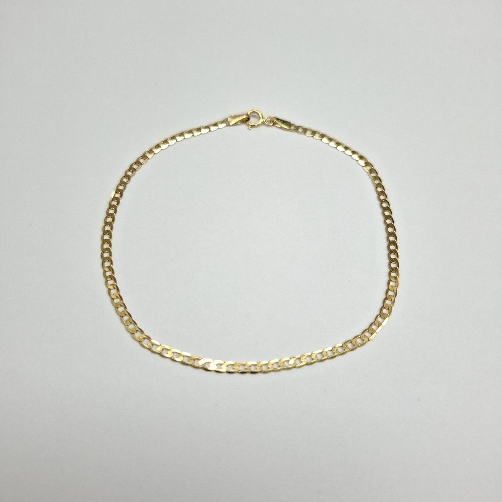 PULSERAS CABALLERO BARBADA AMARILLA ORO 14K 1.6 (NUEVO)