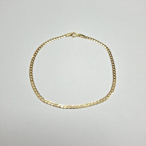 PULSERAS CABALLERO BARBADA AMARILLA ORO 14K 1.6 (NUEVO)