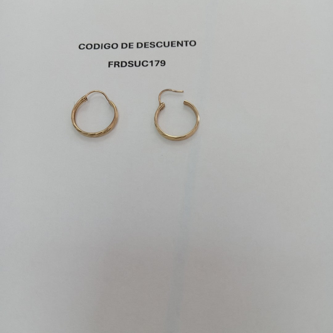 ARRACADAS PAR ORO 10 K 1,20 GRMS (SEMINUEVO)