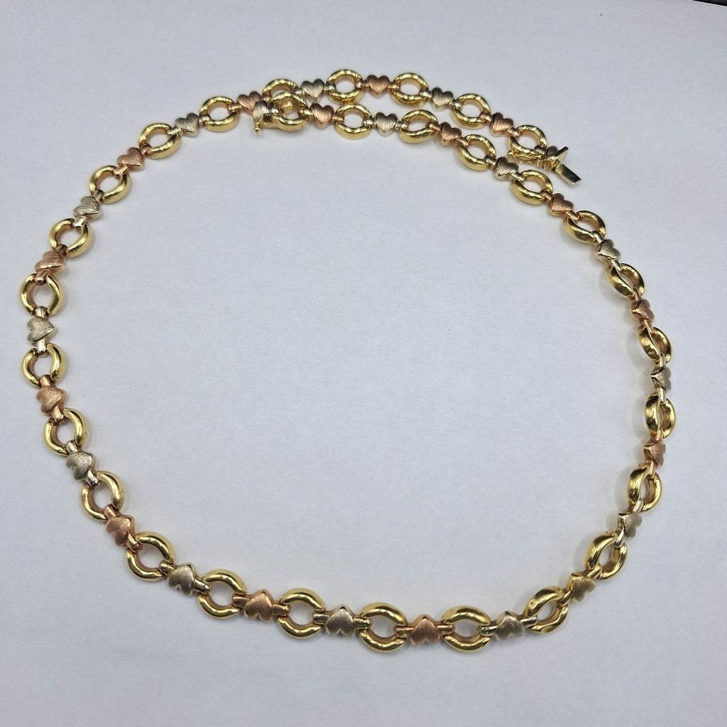 GARGANTILLA ORO, ORO COMBINADO 14 K 21.5 GRMS (SEMINUEVO)