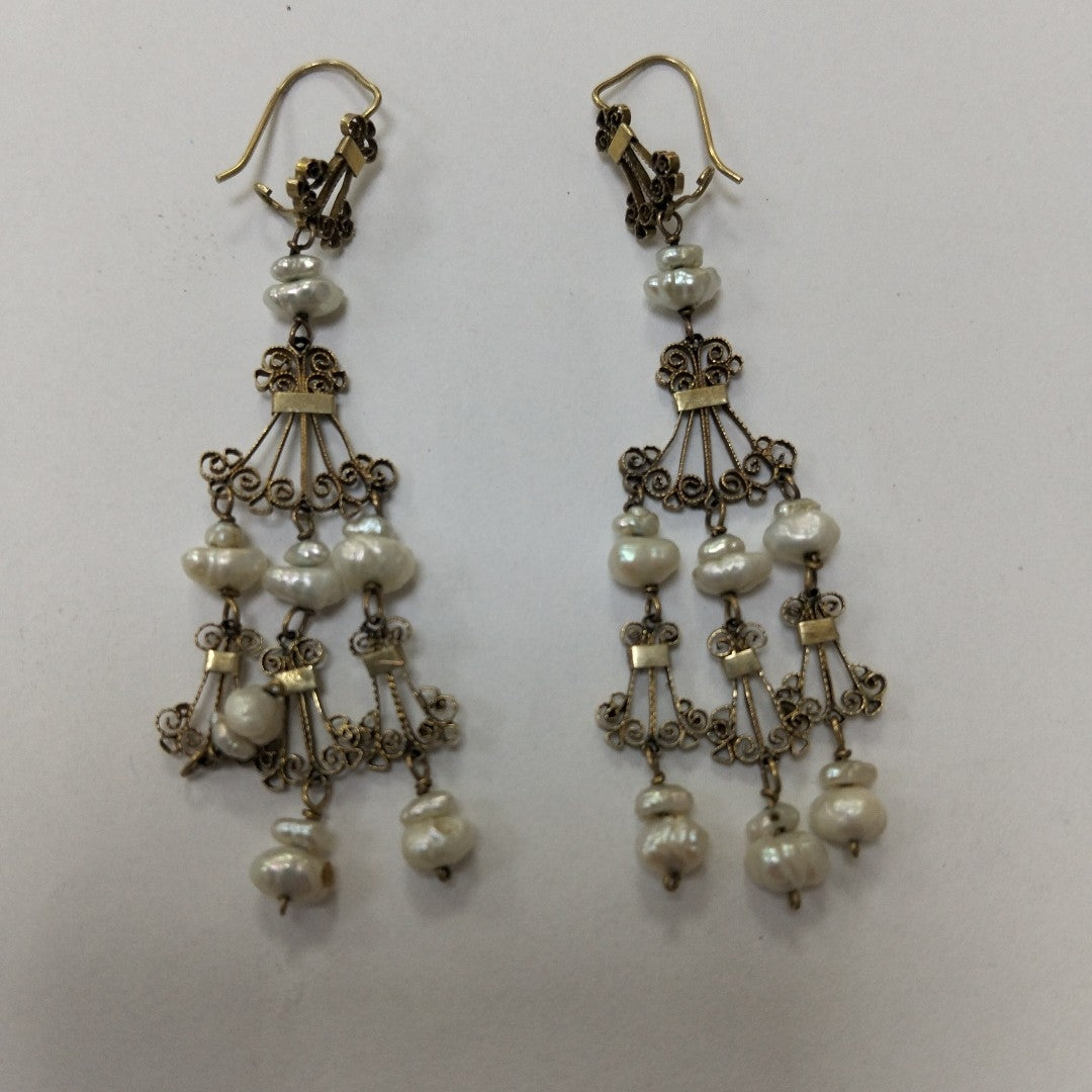 ARETES PAR ORO 8 K 5.4 GRMS (SEMINUEVO)