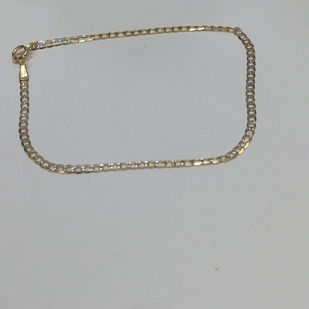 PULSERAS CABALLERO BARBADA AMARILLA ORO 14K 1.7 (NUEVO)