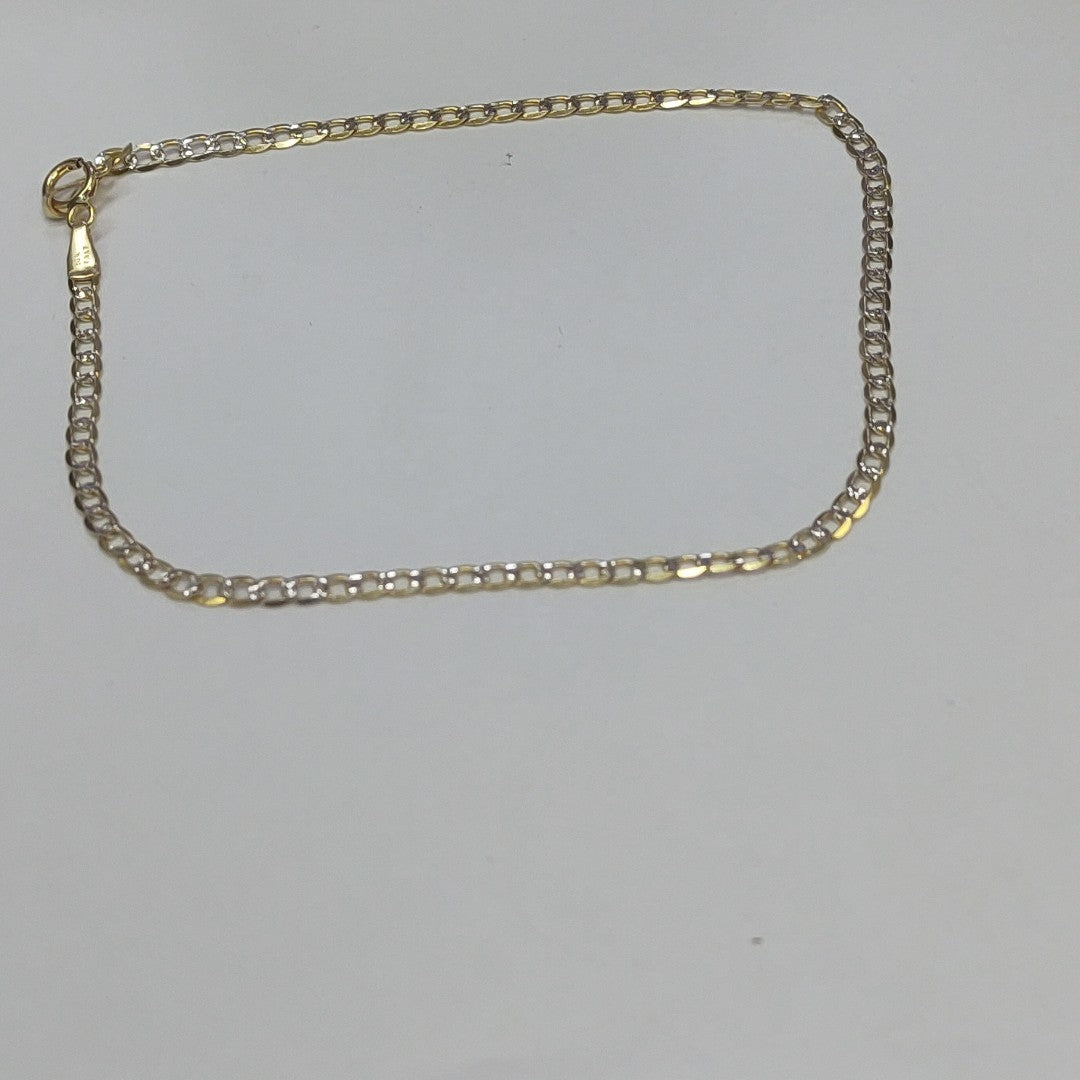 PULSERAS CABALLERO BARBADA AMARILLA ORO 14K 1.7 (NUEVO)