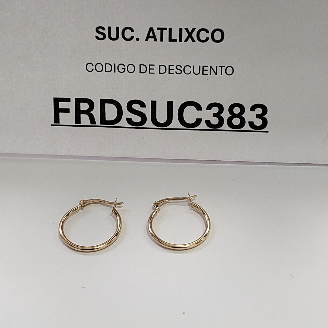 ARETES ARRACADAS 14K 1.3 GR (NUEVO)