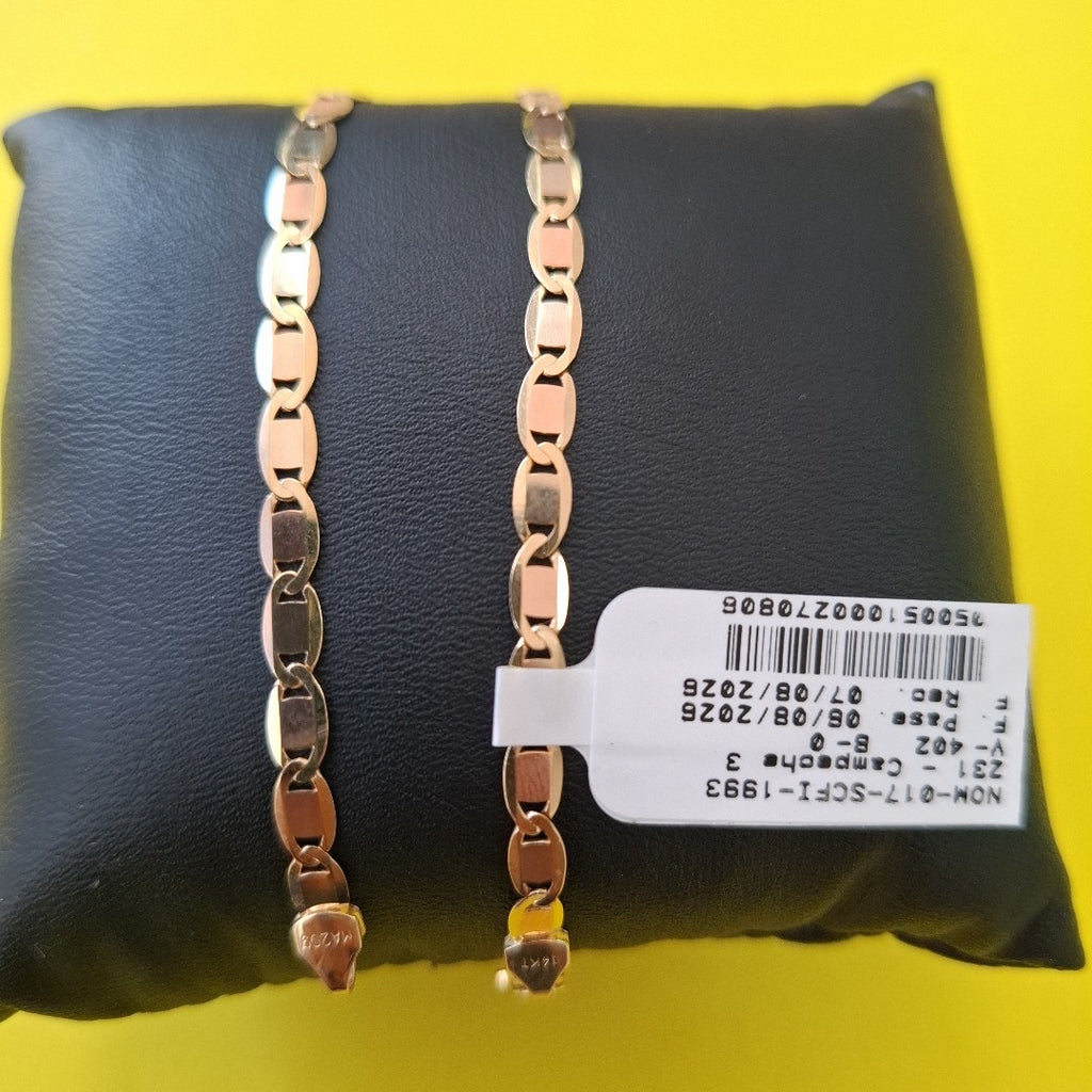 PULSERAS CABALLERO ORO 14K 4.3 (NUEVO)