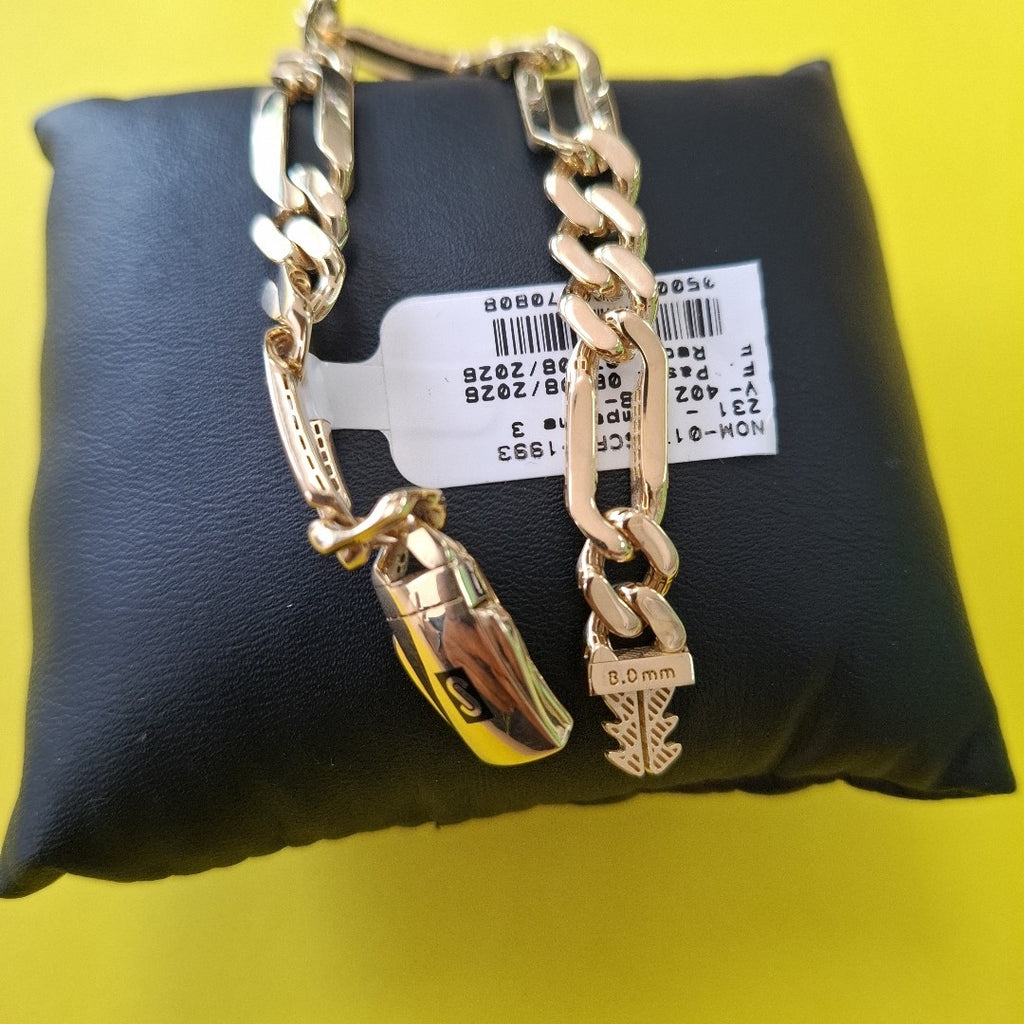 PULSERA MONACO ORO 14K 9.3 (NUEVO)