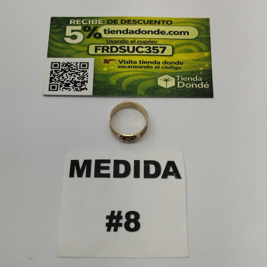 ANILLO DE GRADUACIÓN ORO 14 K 4,00 GRMS (SEMINUEVO)