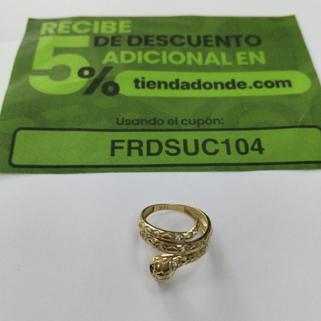 ANILLO ORO 14 K 3,40 GRMS (SEMINUEVO)