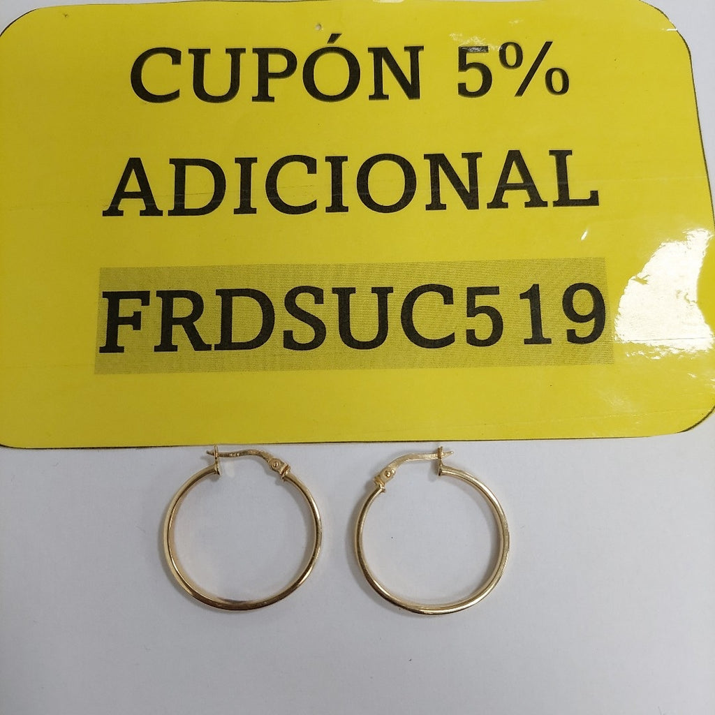 ARRACADAS PAR ORO 14 K 2.2 GRMS (SEMINUEVO)