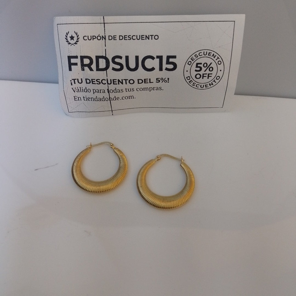 ARRACADAS PAR ORO 14 K 3,20 GRMS (SEMINUEVO)