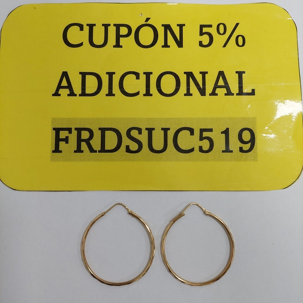 ARRACADAS PAR ORO 14 K 2.2 GRMS (SEMINUEVO)